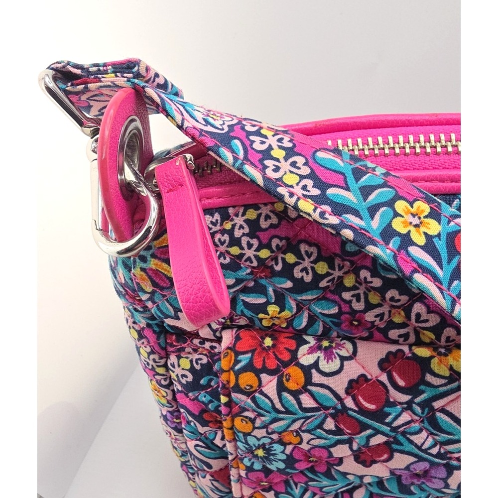 Vera Bradley Carson Mini Shoulder Bag Crossbody Purse - Kaleidoscope Pink - Picture 2 of 11